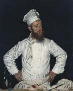 William Orpen Le Chef de l'Hotel Chatham, Paris oil on canvas